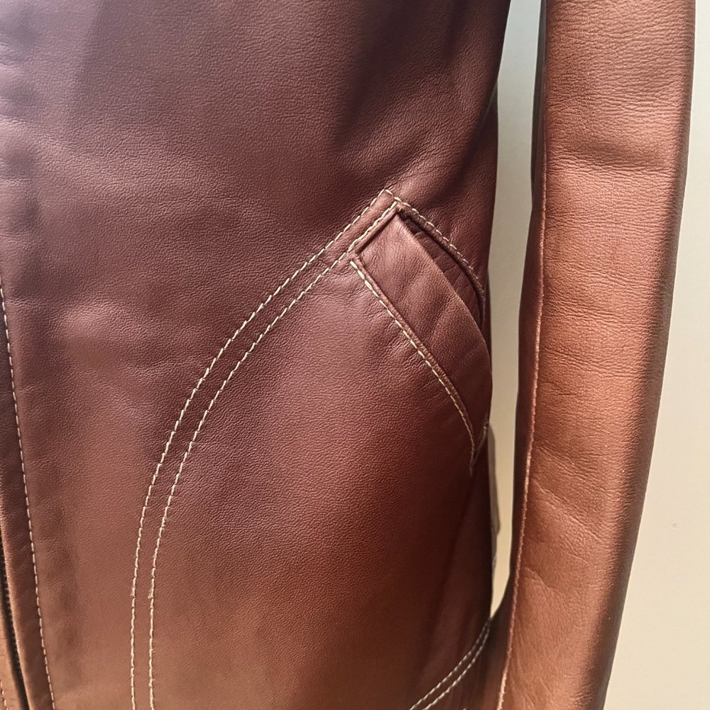 Vintage Danier Leather Jacket, Size Small Petite - Picture 5 of 9